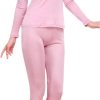 Womens Silk Long Underwear Mulberry Silk Long Johns Silk Thermal Underwear Sets Cold Weather Base Layer