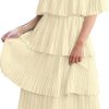 51rZ1qKlaQL._AC_SL1000 Women's Off The Shoulder Ruffles Summer Valentines Day Loose Casual Chiffon Long Party Beach Maxi Dress