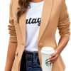 61-_agGUqtL._AC_SL1024_ddb8a112-14cc-4b52-be06-f39f3fabec0b Womens Casual Blazers Long Sleeve Lapel Button Slim Work Office Blazer Jacket