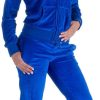 Womens Jogging Suits Sets Running Velour Outfit Zipper Warm Up 2 Pieces Hoodie and Pant Tracksuit