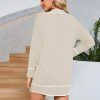 6141Fy_5PqL._AC_SL1500 Pink Queen Women's V Neck Long Sleeve Mini Dress Elegant Button Down Open Front Color Block Knit Sweater Cardiagns with Belt