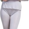 Womens Silk Long Underwear Mulberry Silk Long Johns Silk Thermal Underwear Sets Cold Weather Base Layer