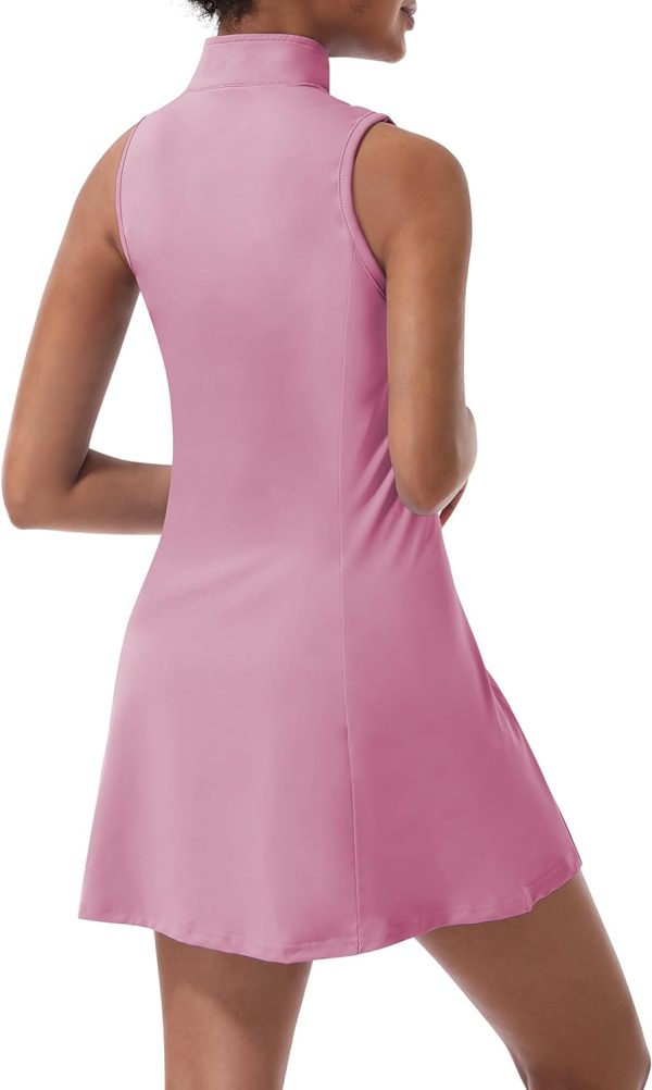 618f58bKGmL._AC_SL1500 Tennis Dress for Women, Tennis Golf Dresses with Built in Shorts and Pockets for Sleeveless Workout Athletic Dresses