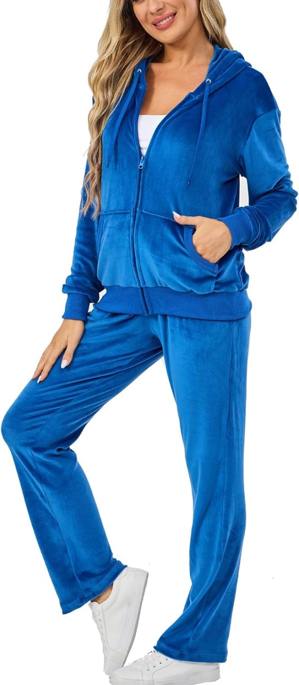 619VueDfoJL._AC_SL1500 Velour Track Suits for Women Set Fall Sweatsuits 2 Piece