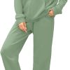 Women 2 Piece Outfits Tracksuit Casual Zip Up Hoodie Sweatsuits Jogging Long Pant Set