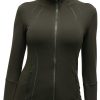 61EegJfB-LL._AC_SL1500 Womens Sports Running Yoga Jacket Slim Fit Full Zip Track Jacket Turtleneck Workout Jacket
