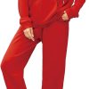 Women 2 Piece Outfits Tracksuit Casual Zip Up Hoodie Sweatsuits Jogging Long Pant Set