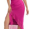 61IHUtROrUL._AC_SL1500 Women's Summer Midi Bodycon Sleeveless Backless Ruffle Hem Mermaid Cocktail Elegant Tank Dress