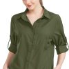 Women's UPF 50 Long Sleeve Sun Protection Shirts Quick Dry Outdoor Fishing Hiking Travel Shirt