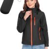 Packable Rain Jacket Women Lightweight Waterproof Raincoat for Women with Hood Windbreaker for Outdoor Travel Hiking