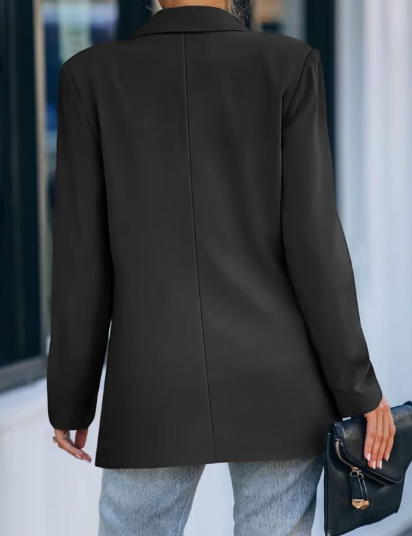 Womens Casual Blazers Oversized Open Front Cardigan Long Sleeve Work Office Blazer Jackets S-XXL