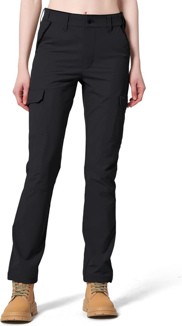 Women's Hiking Pants Quick Dry Lightweight Cargo Pants with 6 Pockets UPF 50+ Work Outdoor Golf Walking
