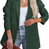 Womens Casual Blazers Oversized Open Front Cardigan Long Sleeve Work Office Blazer Jackets S-XXL