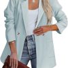Womens Casual Blazers Oversized Open Front Cardigan Long Sleeve Work Office Blazer Jackets S-XXL