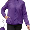 61YUaVnr6nL._AC_SL1500 Rain Jacket Women Lightweight Waterproof Windbreaker Jacket Hooded Packable Rain Coats for Women Outdoor Raincoat