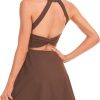Womens Tennis Dress with Built in Shorts and Bra Workout Dress Golf Athletic Dress for Women
