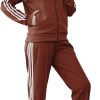 61bpBHpruGL._AC_SL1500 Tracksuit for Women 2 Piece Sweatsuit Outfits Long Sleeve Zip Up Lounge Jogging Suits