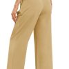 Women's Business Work Trousers High Waisted Wide Leg Pants Long Straight Suit Pants with Pocket