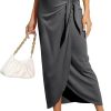 61fWW9ZDxDL._AC_SL1500_8a801e06-69a3-4c15-8e8a-fb58edc18826 Women’s Maxi Skirt High Waist Wrap Pencil Long Skirts for Women Slim Boho Draped Front Bodycon Dresses