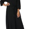 61gtOognUgL._AC_SL1500 Womens Soft Long Kimono Robes Lightweight Full Length Knit Bathrobe With Pockets Ladies Casual Dressing Gown