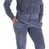 Womens Jogging Suits Sets Running Velour Outfit Zipper Warm Up 2 Pieces Hoodie and Pant Tracksuit
