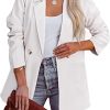 Womens Casual Blazers Oversized Open Front Cardigan Long Sleeve Work Office Blazer Jackets S-XXL