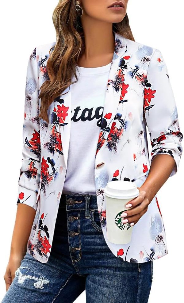 61vXo8EjcJL._AC_SL1024_3d80cf7c-f6af-4d85-94d7-e6a5a873afd5 Womens Casual Blazers Long Sleeve Lapel Button Slim Work Office Blazer Jacket