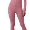 61w9Q91LW-L._AC_SL1500 Two Piece Outfits for Women Workout Sets Bodycon Tracksuit Long Sleeve Zip Up Hoodie Jacket Jogger Sweat Pants Set