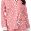 71-HjuTAt6L._AC_SL1500 Button Down Pajamas Sets Women Two-Piece Satin Silk Pjs Sets Loungewear Long Sleeve Sleepwear Shorts Nightwear Sets
