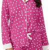 713m1B-9JXL._AC_SL1500 Button Down Pajamas Sets Women Two-Piece Satin Silk Pjs Sets Loungewear Long Sleeve Sleepwear Shorts Nightwear Sets
