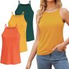 717AbpO_x6L._AC_SL1500 High Neck Tank Top for Women Camisole Trendy Sleeveless Shirts Loose Fit Cami Tanks 3 Pack