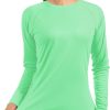 71BPjZVWFwL._AC_SL1500 Women's Long Sleeve UPF 50+ UV Sun Protection Shirts Rash Guard Swim T-Shirt/Hoodie Quick Dry for Outdoor Hiking