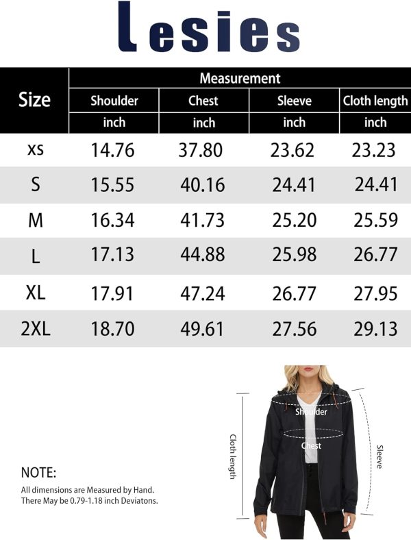 71EoLDcifLL._AC_SL1500 Women's Rain Jacket Lightweight Waterproof Rain Coat with Hooded Windproof Adjustable Windbreaker