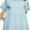 71Fdy0jPUjL._AC_SL1500 Lace Neckline Cotton Sleepwear For Ladies Womens Round Neck Nightdress