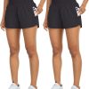 71J0ucvL1sL._AC_SL1500 Athletic Shorts for Women with Pockets High Waist Running Workout Shorts Gym Yoga White Summer Shorts