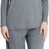 71L6KlPjhoL._AC_SL1500 Loungewear Set pajamas Womens sleepwear Bamboo Viscose Long Sleeve t shirt Long Pants Super Soft Novelty Pjs Set