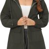 71Mt0Hdt12L._AC_SL1500 Rain Jacket for Women Waterproof with Hood Active Outdoor Long Rain Coats Packable Raincoat Lightweight Windbreaker