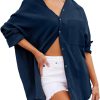 71h5vZhkOqL._AC_SL1500 Womens Bathing Suit Cover Up Bikini Swimsuit Coverup Beach Cover Ups Button Down Shirts for Women
