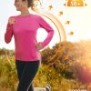 71hbO_VEfCL._AC_SL1500 Women's Long Sleeve UPF 50+ UV Sun Protection Shirts Rash Guard Swim T-Shirt/Hoodie Quick Dry for Outdoor Hiking