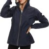 71hkUWZWjWL._AC_SL1500 Women's Rain Jacket Lightweight Waterproof Rain Coat with Hooded Windproof Adjustable Windbreaker