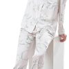 71jh64szvAL._AC_SL1500 Women's Silky Satin Pajamas Set Long sleeve and Pants Sleepwear Soft and Comfy Button Down Loungewear Relaxed Fit