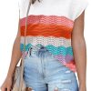 71lCqa0ZrJL._AC_SL1500 Womens Cap Sleeve Sweater Vest Summer Tops Sleeveless Tank Tops 2024 Trendy Spring Clothes Striped Short Sleeve Shirts