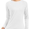 71lRXr6sjfL._AC_SL1500 Women's Long Sleeve UPF 50+ UV Sun Protection Shirts Rash Guard Swim T-Shirt/Hoodie Quick Dry for Outdoor Hiking