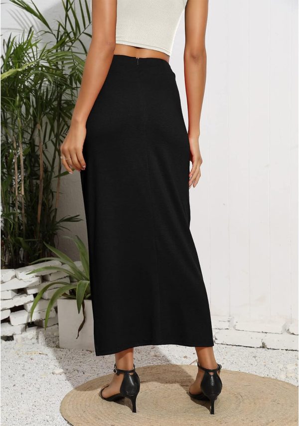 71ogMmGE5HL._AC_SL1500_98979f15-2071-4d30-afc6-a820b7941f8f Women’s Maxi Skirt High Waist Wrap Pencil Long Skirts for Women Slim Boho Draped Front Bodycon Dresses