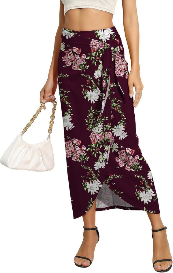 71pybvOKAKL._AC_SL1500_e781be96-bc58-44b8-b590-dbc50a83e090 Women’s Maxi Skirt High Waist Wrap Pencil Long Skirts for Women Slim Boho Draped Front Bodycon Dresses