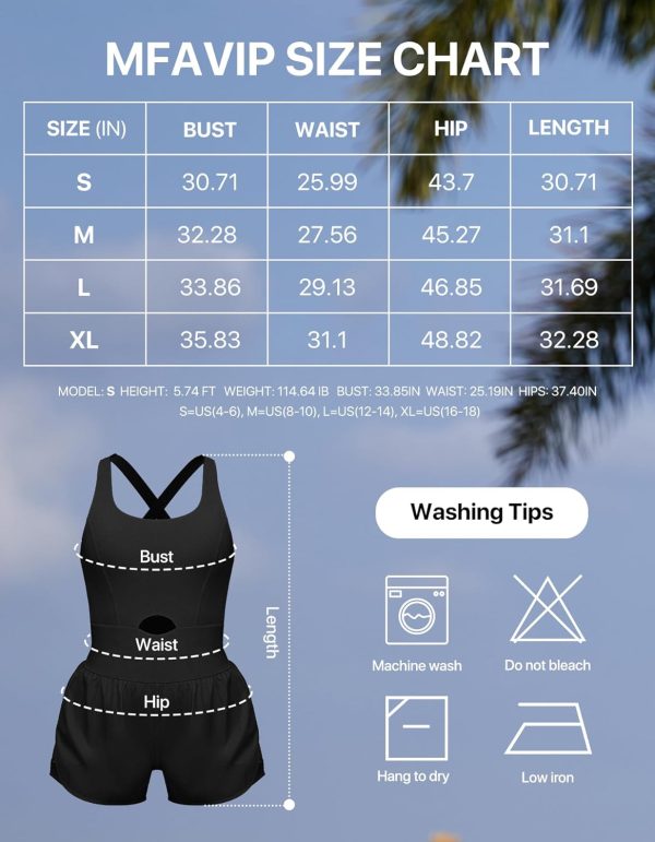 Athletic Romper Workout Onesie for Women, Quick-dry Running Active Romper One Piece Outfits with 2 Side Pockets