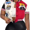 Button Down Shirts for Women Short Sleeve Cropped Varsity Jacket for Women Summer Tops for Women 2024 S-XXL