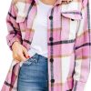 81OCM-3bQVL._AC_SL1500 Trendy Queen Womens Flannel Shacket Jacket Casual Plaid Button Down Long Sleeve Shirt Fall Clothes Outfits