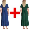 81xxt_0aXVL._AC_SL1500 Womens Summer Dresses Casual Short Sleeve Crewneck Swing Dress Casual Tiered t Shirt Dress with Pockets 2024 Trendy Outfits