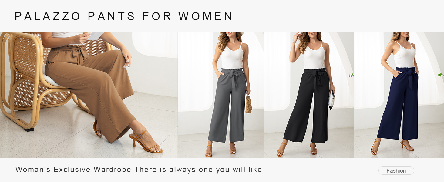 Women's wide-leg casual pants